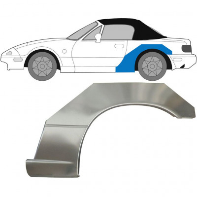 Takalokasuoja korjaussarja varten Mazda MX-5 1989-1998 / Vasen 6695