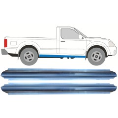 Kynnyspelti korjauspaneeli varten Nissan Navara D22 1998-2005 / Vasen = Oikea (symmetrinen) / Sarja 9927
