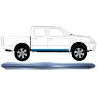 Kynnyspelti korjauspaneeli varten Nissan Navara D22 1998-2005 / Vasen = Oikea (symmetrinen) 8901