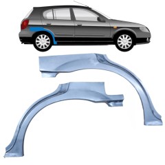 Takalokasuoja korjaussarja varten Nissan Almera N16 1999-2007 / Vasen+Oikea / Sarja 9630