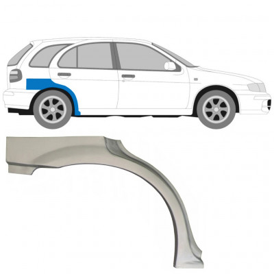 Takalokasuoja korjaussarja varten Nissan Almera 1999-2007 / Oikea 6849