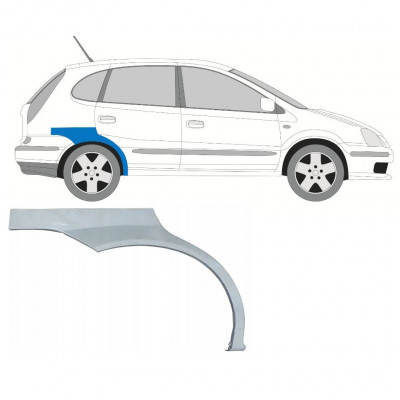 Takalokasuoja korjaussarja varten Nissan Almera Tino 2000-2006 / Oikea 7436