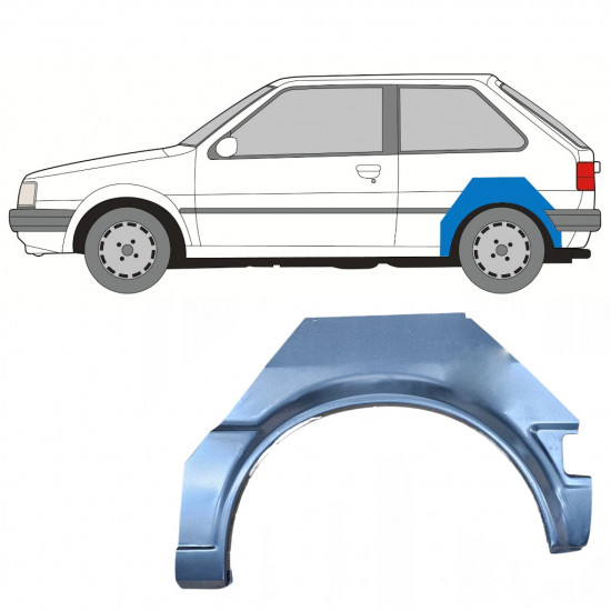 Takalokasuoja korjaussarja varten Nissan Micra 1982-1992 / Vasen 8039