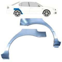 Takalokasuoja korjaussarja varten Nissan Primera P11 1996-2001 / Vasen+Oikea / Sarja 10632