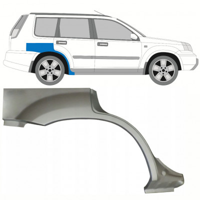 Takalokasuoja korjaussarja varten Nissan X-TRAIL 2001-2007 / Oikea 10127