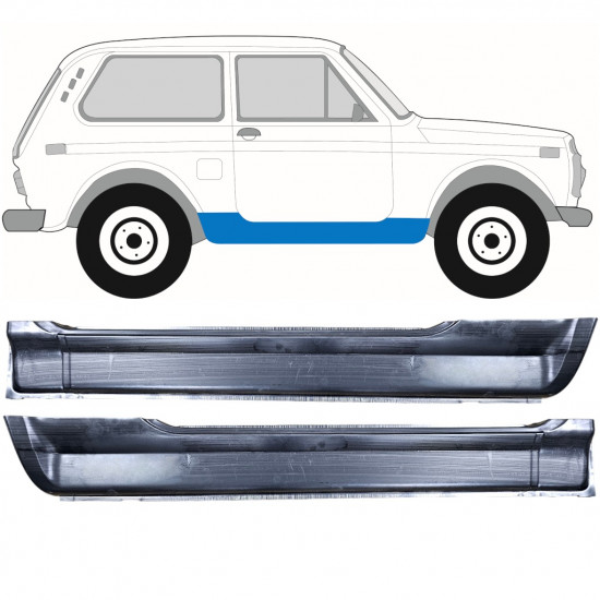 Kynnyspelti korjauspaneeli varten Lada Niva 1976- / Sarja 12041