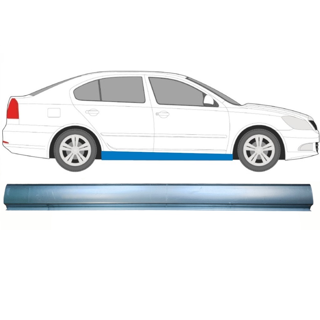 Kynnyspelti Korjauspaneeli Varten Skoda Octavia 2004-2013 / Vasen = Oikea (Symmetrinen) 8591