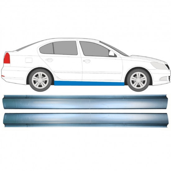 Kynnyspelti korjauspaneeli varten Skoda Octavia 2004-2013 / Vasen = Oikea (symmetrinen) / Sarja 10309