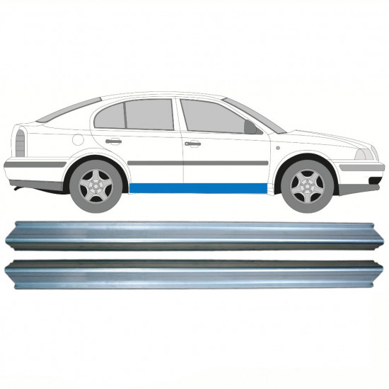 Kynnyspelti korjauspaneeli varten Skoda Octavia 1996-2010 / Vasen = Oikea (symmetrinen) / Sarja 10333