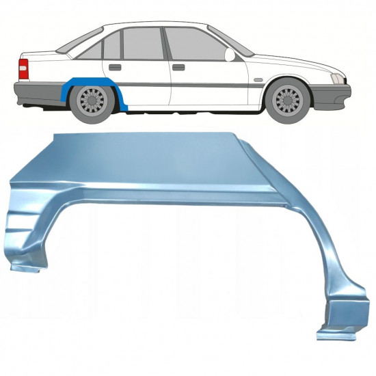 Takalokasuoja korjaussarja varten Opel Omega A 1986-1993 / Oikea 8072