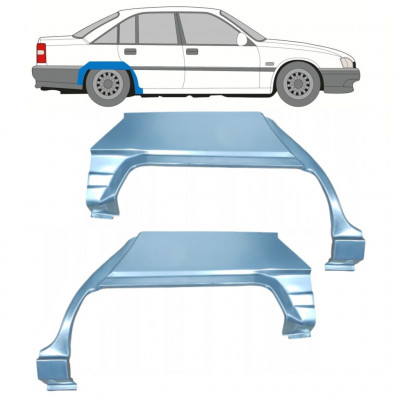 Takalokasuoja korjaussarja varten Opel Omega A 1986-1993 / Vasen+Oikea / Sarja 9803