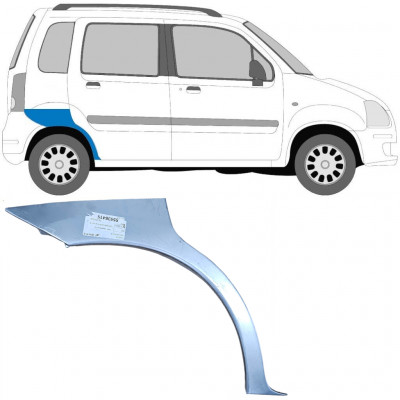 Takalokasuoja korjaussarja varten Opel Agila 2001-2008 / Oikea 6905