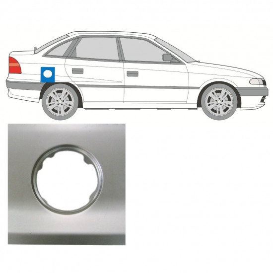 Polttoaineen täyttöaukon korjauspaneeli varten Opel Astra 1991-2002 / Oikea 7250