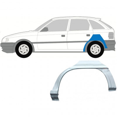 Takalokasuoja korjaussarja varten Opel Astra 1991-2002 / Vasen / HATCHBACK 7258