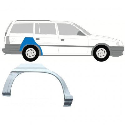 Takalokasuoja korjaussarja varten Opel Astra 1991-2002 / Oikea / COMBI 7261