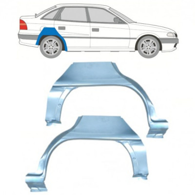 Takalokasuoja korjaussarja varten Opel Astra 1991-2002 / Vasen+Oikea / SEDAN / Sarja 10406