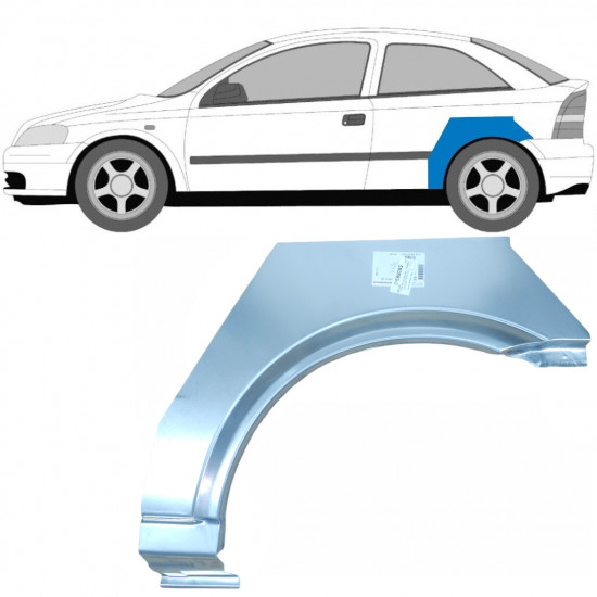 Takalokasuoja korjaussarja varten Opel Astra 1998-2009 / Vasen 6859