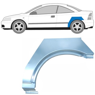 Takalokasuoja korjaussarja varten Opel Astra G 1998-2009 / Vasen / COUPE 15960