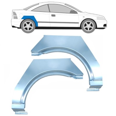 Takalokasuoja korjaussarja varten Opel Astra G 1998-2009 / Vasen+Oikea / COUPE 15961