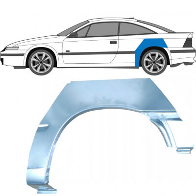 Takalokasuoja korjaussarja varten Opel Calibra 1990-1997 / Vasen 6356