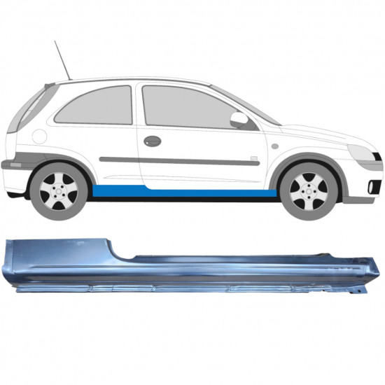 Kynnyspelti korjauspaneeli varten Opel Corsa 2000-2010 / Oikea 6877