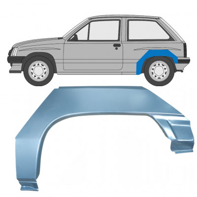 Takalokasuoja korjaussarja varten Opel Corsa A 1982-1993 / Vasen 7702