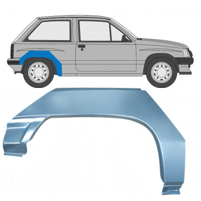 Takalokasuoja korjaussarja varten Opel Corsa A 1982-1993 / Oikea 7701