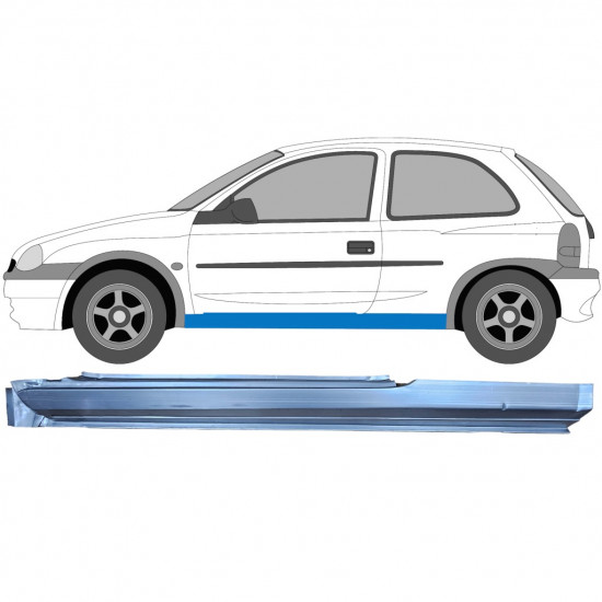 Kynnyspelti korjauspaneeli varten Opel Corsa B 1993-2000 / Vasen 8908
