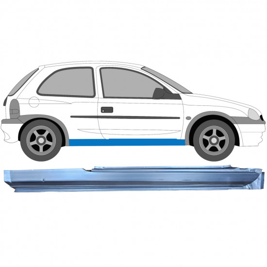 Kynnyspelti korjauspaneeli varten Opel Corsa B 1993-2000 / Oikea 8907