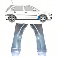 Etulokasuojan korjauspelti varten Opel Corsa C 2000-2010 / Vasen+Oikea / Sarja 10180