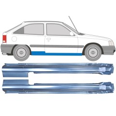 Kynnyspelti varten Opel Kadett E Astra 1984-1993 / Vasen+Oikea / Sarja 9449