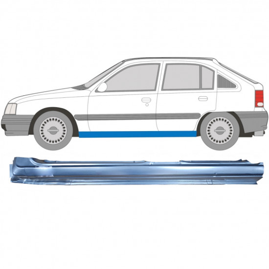 Kynnyspelti korjauspaneeli varten Opel Kadett 1984-1993 / Vasen 7911