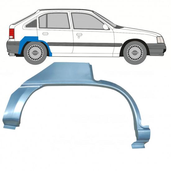 Takalokasuoja korjaussarja varten Opel Kadett 1984-1993 / Oikea 7908