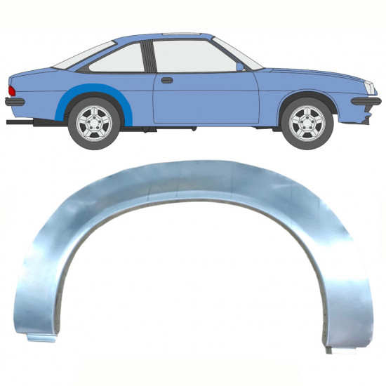 Takalokasuoja korjaussarja varten Opel Manta B 1975-1988 / Oikea 8790