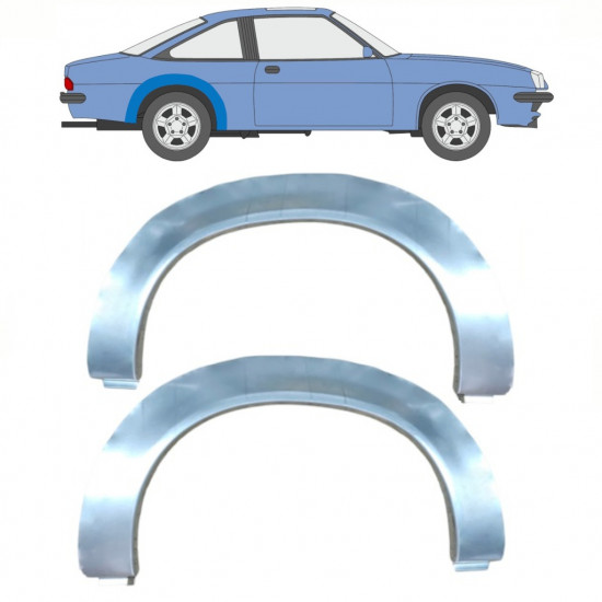 Takalokasuoja korjaussarja varten Opel Manta B 1975-1988 / Sarja 11079