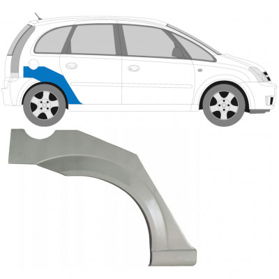 Takalokasuoja korjaussarja varten Opel Meriva 2003-2010 / Oikea 5829