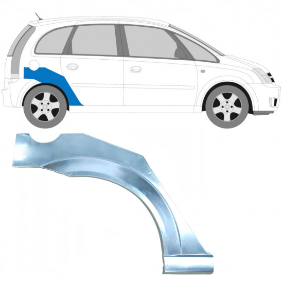 Takalokasuoja korjaussarja varten Opel Meriva 2003-2010 / Oikea 5829