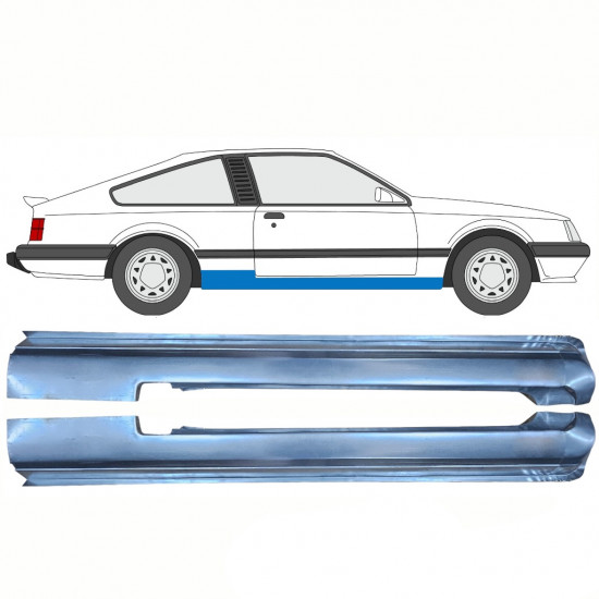 Kynnyspelti korjauspaneeli varten Opel Monza 1978-1986 / Vasen+Oikea / Sarja 10868