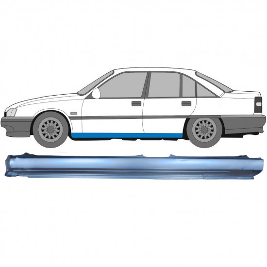 Kynnyspelti korjauspaneeli varten Opel Omega A 1986-1993 / Vasen 8071