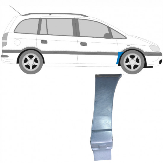 Etulokasuojan korjauspelti varten Opel Zafira 1999-2005 / Oikea 6094