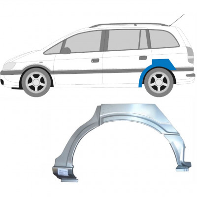 Takalokasuoja korjaussarja varten Opel Zafira 1999-2005 / Vasen 6889