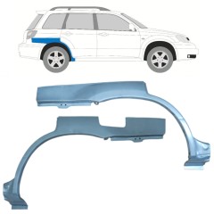 Takalokasuoja korjaussarja varten Mitsubishi Outlander 2003-2007 / Vasen+Oikea / Sarja 11539