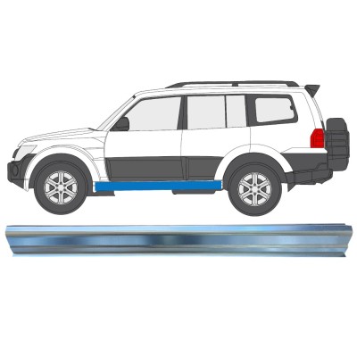 Kynnyspelti korjauspaneeli varten Mitsubishi Pajero 2006-2021 / Vasen 16350