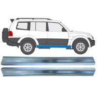 Kynnyspelti korjauspaneeli varten Mitsubishi Pajero 2006-2021 / Vasen+Oikea / Sarja 16351