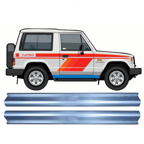 Kynnyspelti korjauspaneeli varten Mitsubishi Pajero 1982-1992 / Sarja 11360