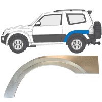 Takalokasuoja korjaussarja varten Mitsubishi Pajero 2006-2021 / Vasen 14838