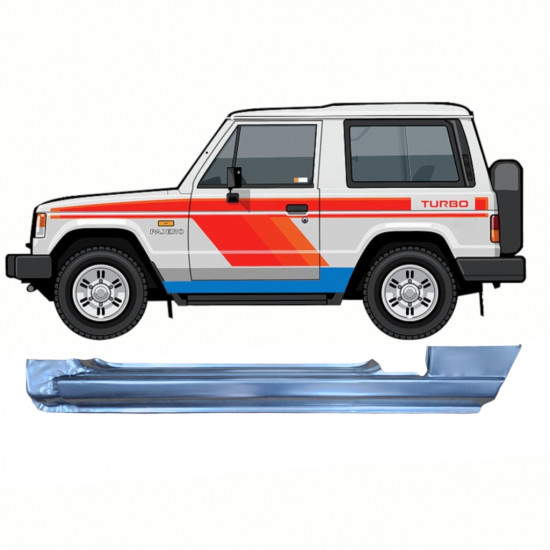 Kynnyspelti varten Mitsubishi Pajero 1982-1992 / Vasen 8700