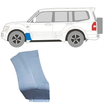 Etulokasuojan korjauspelti varten Mitsubishi Pajero 1999-2006 / Vasen 16902