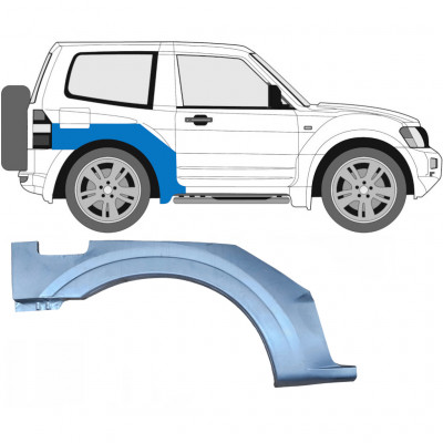 Takalokasuoja korjaussarja varten Mitsubishi Pajero 1999-2006 / Oikea 6828