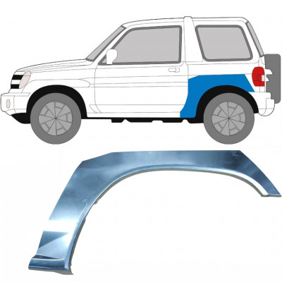 Takalokasuoja korjaussarja varten Mitsubishi Pajero Pinin 1998-2007 / Vasen 5522